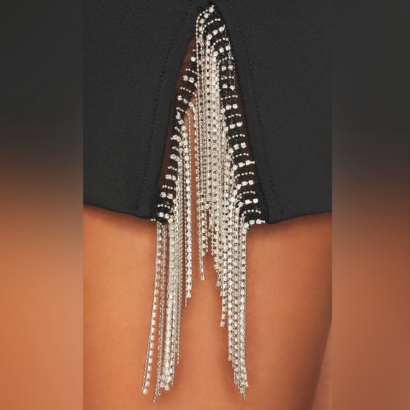 Good American Rhinestone Side Skirt - Picture 2 of 8